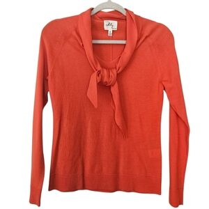 Milly Of New York Red 100% Wool Long Sleeve Sweater Size S